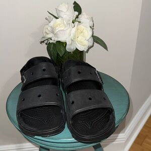 Crocs Classic All Terrain Clogs Black Slip-On Shoes Men Sz. 10 Women Sz. 12